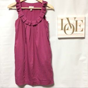 Ann Taylor Loft mini purple dress A cut
